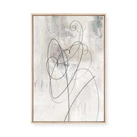 Lines of Serenity and Motion II | Framed Canvas