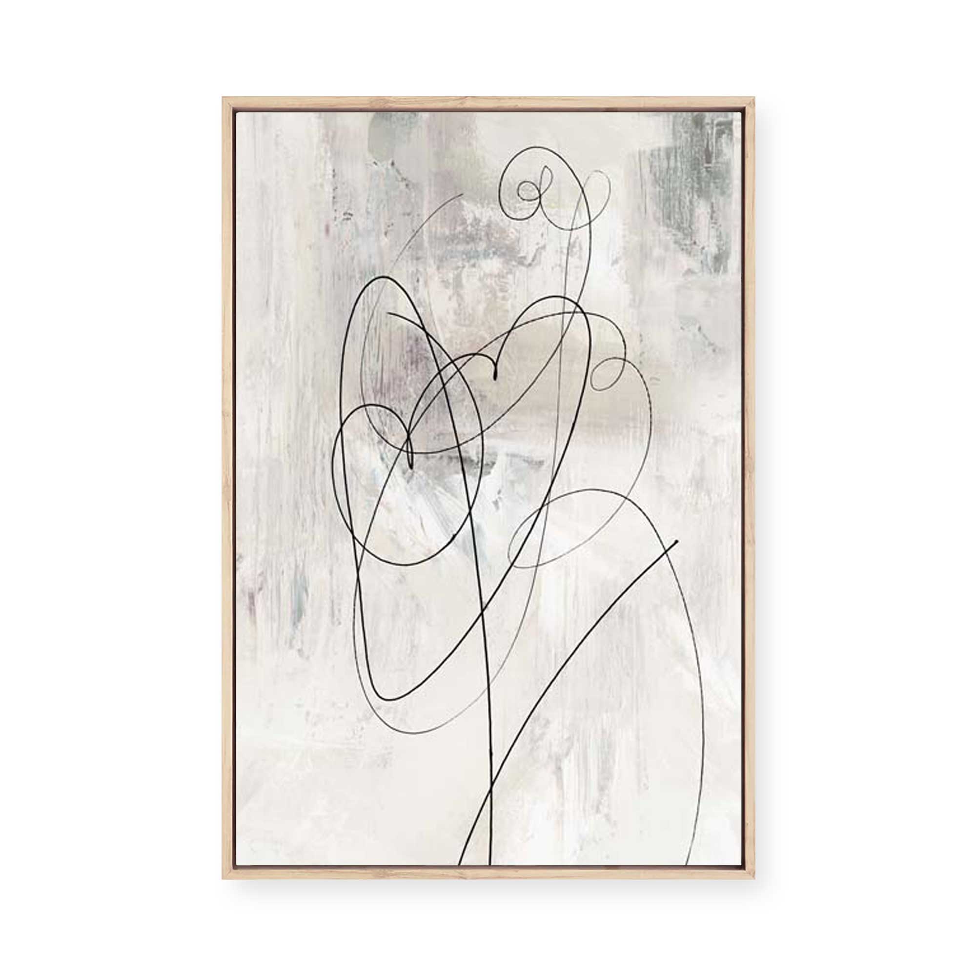 Lines of Serenity and Motion II | Framed Canvas