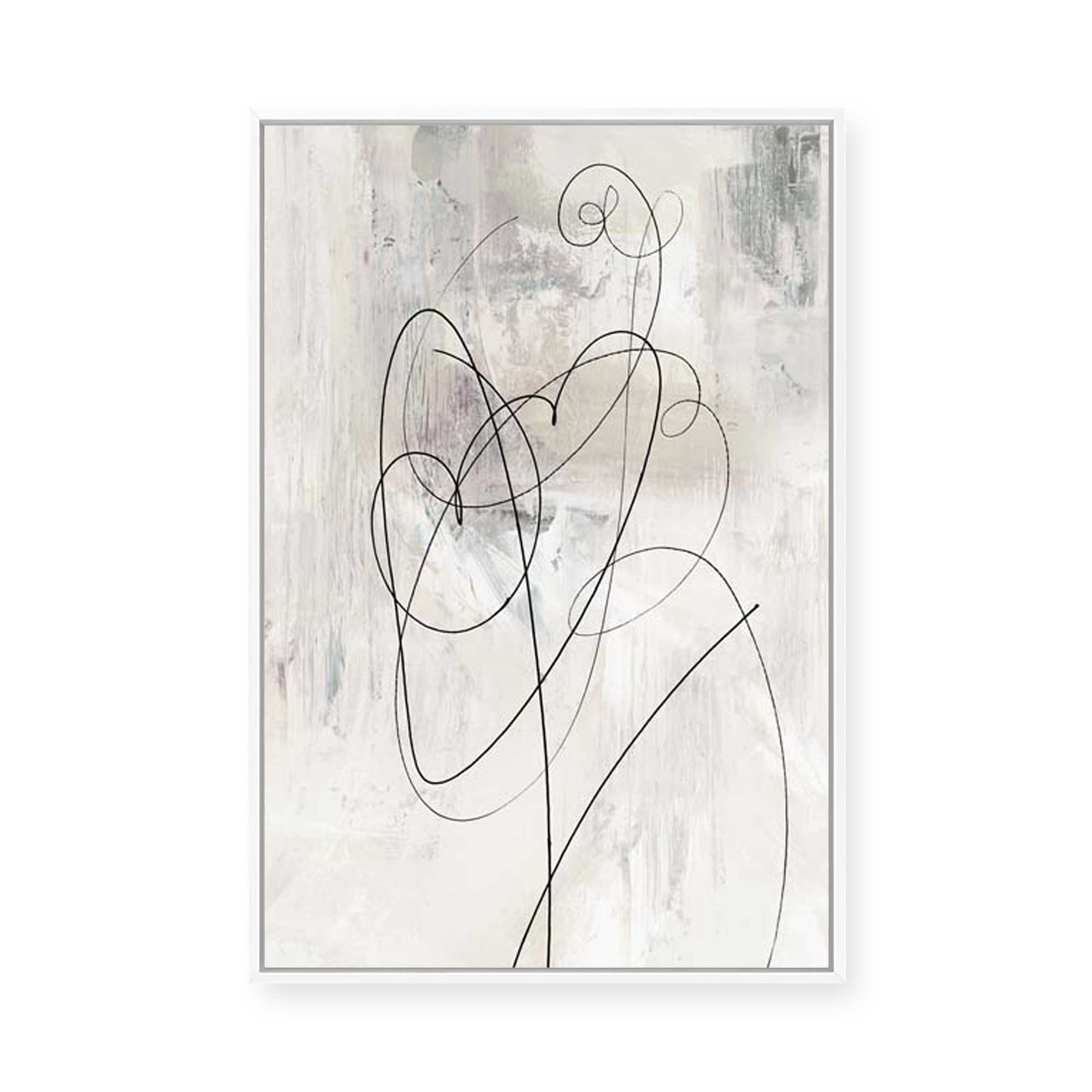 Lines of Serenity and Motion II | Framed Canvas