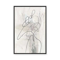 Lines of Serenity and Motion I | Framed Canvas