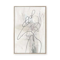 Lines of Serenity and Motion I | Framed Canvas