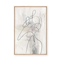 Lines of Serenity and Motion I | Framed Canvas