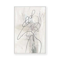 Lines of Serenity and Motion I | Framed Canvas