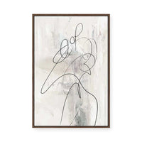Lines of Serenity and Motion I | Framed Canvas