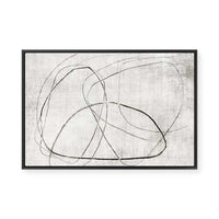 Lines of Subtle Complexity | Framed Canvas