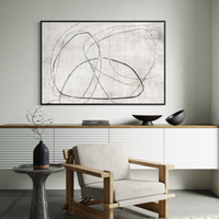 Lines of Subtle Complexity | Framed Canvas