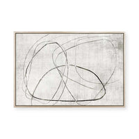 Lines of Subtle Complexity | Framed Canvas
