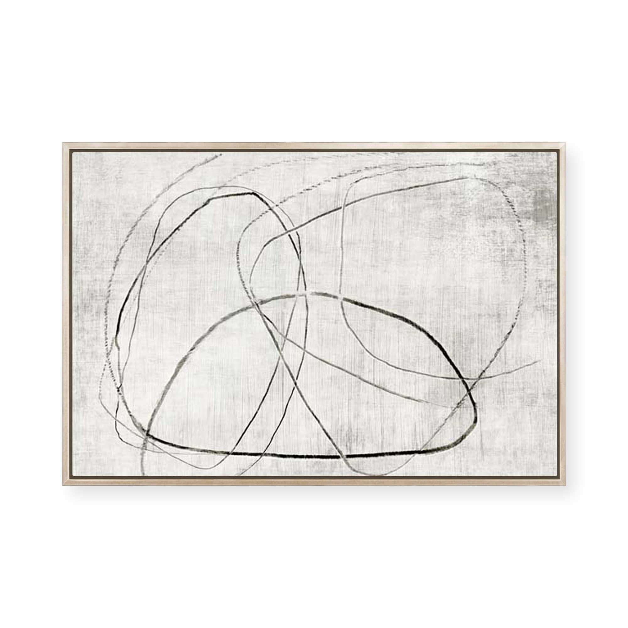 Lines of Subtle Complexity | Framed Canvas