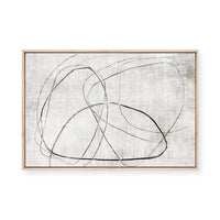 Lines of Subtle Complexity | Framed Canvas