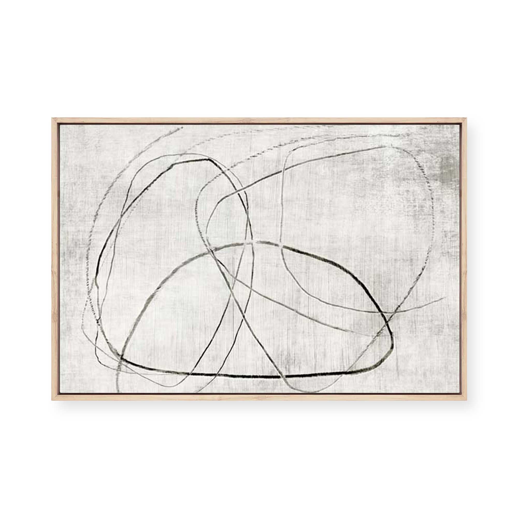 Lines of Subtle Complexity | Framed Canvas