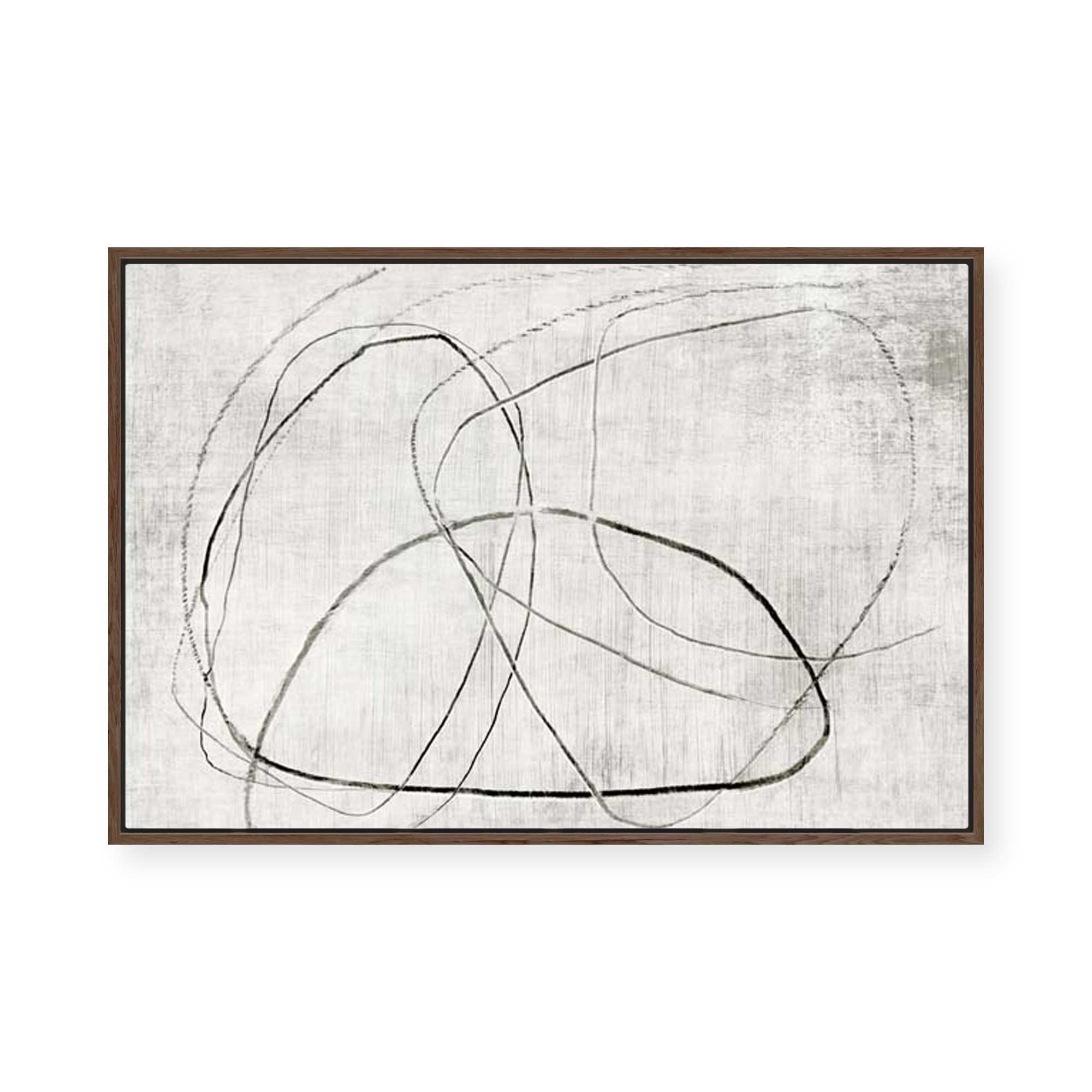 Lines of Subtle Complexity | Framed Canvas
