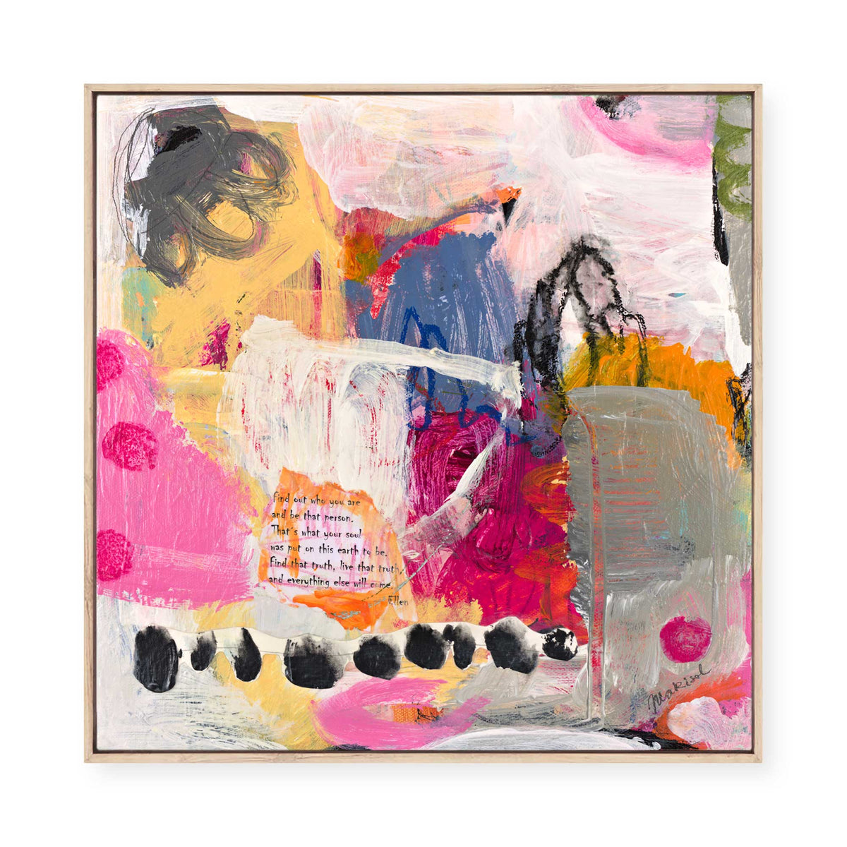 Message | Framed Canvas
