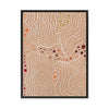 Majardi Jukurrpa (Hairstring Belt/Skirt or Tassel Dreaming) – Mina Mina No.1 | Framed Canvas Print