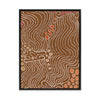 Majardi Jukurrpa (Hairstring Belt/Skirt or Tassel Dreaming) – Mina Mina No.2 | Framed Canvas Print