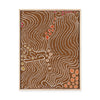 Majardi Jukurrpa (Hairstring Belt/Skirt or Tassel Dreaming) – Mina Mina No.2 | Framed Canvas Print