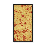 Majardi Jukurrpa (Hairstring Belt/Skirt or Tassel Dreaming) – Mina Mina No.3 | Framed Canvas Print