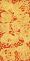 Majardi Jukurrpa (Hairstring Belt/Skirt or Tassel Dreaming) – Mina Mina No.3 | Framed Canvas Print