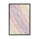 Majardi Jukurrpa (Hairstring Belt/Skirt or Tassel Dreaming) – Mina Mina No.4 | Framed Canvas Print