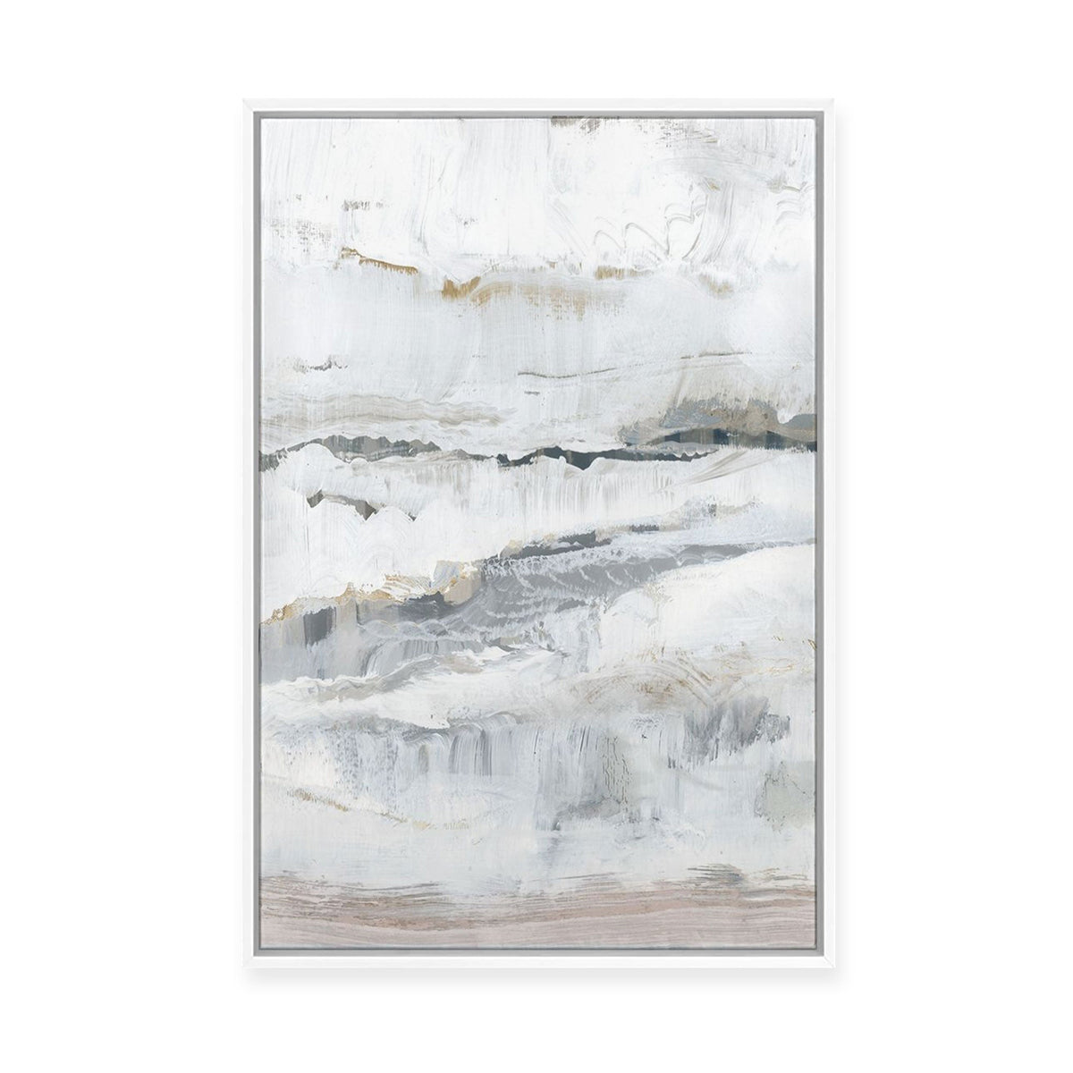 Melting Ice I | Framed Canvas