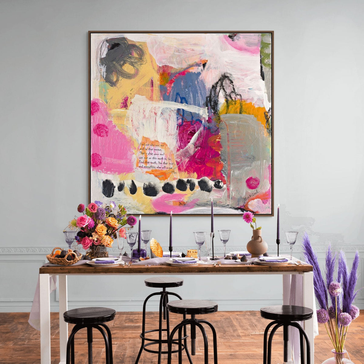 Message | Framed Canvas