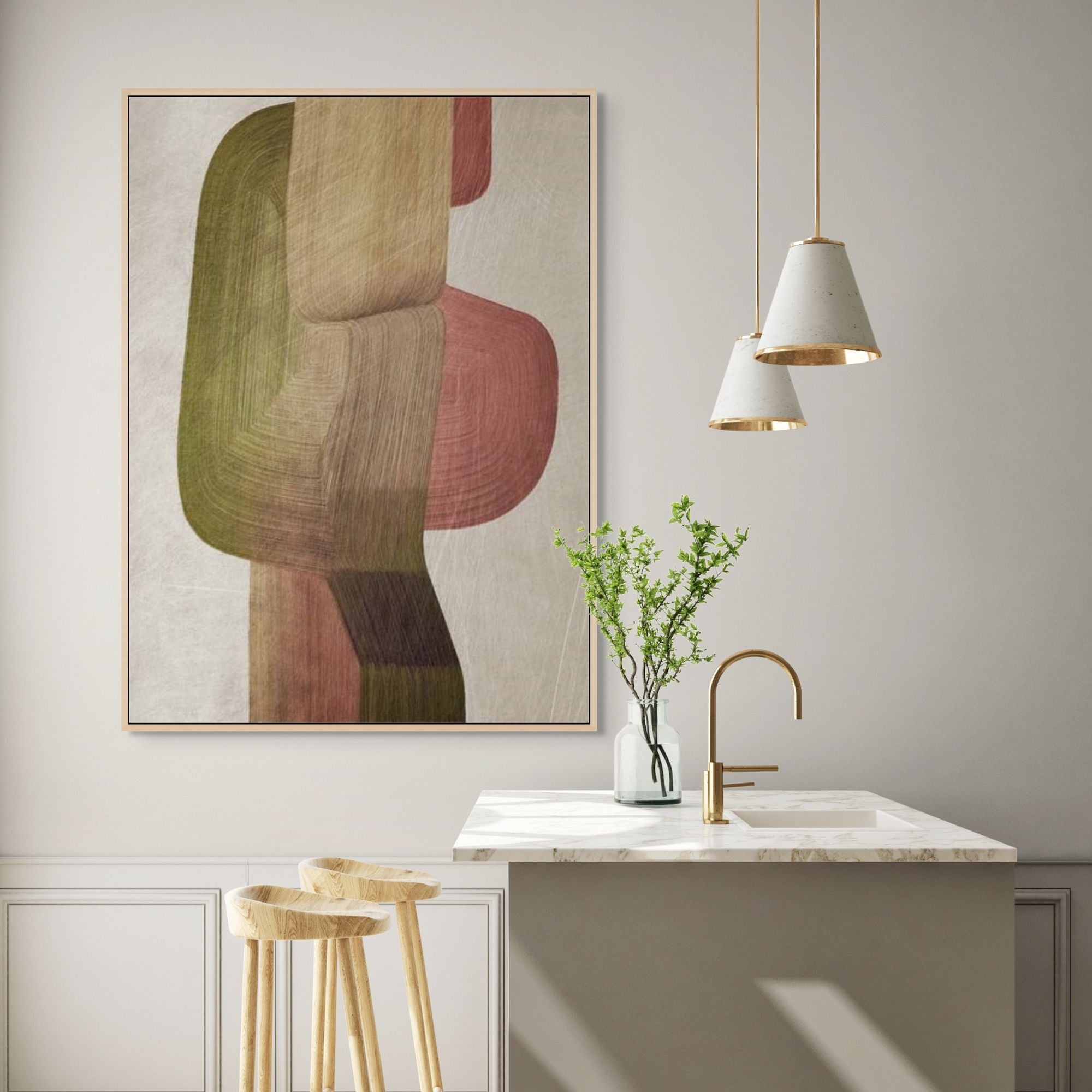 Metal Brushes II | Framed Canvas