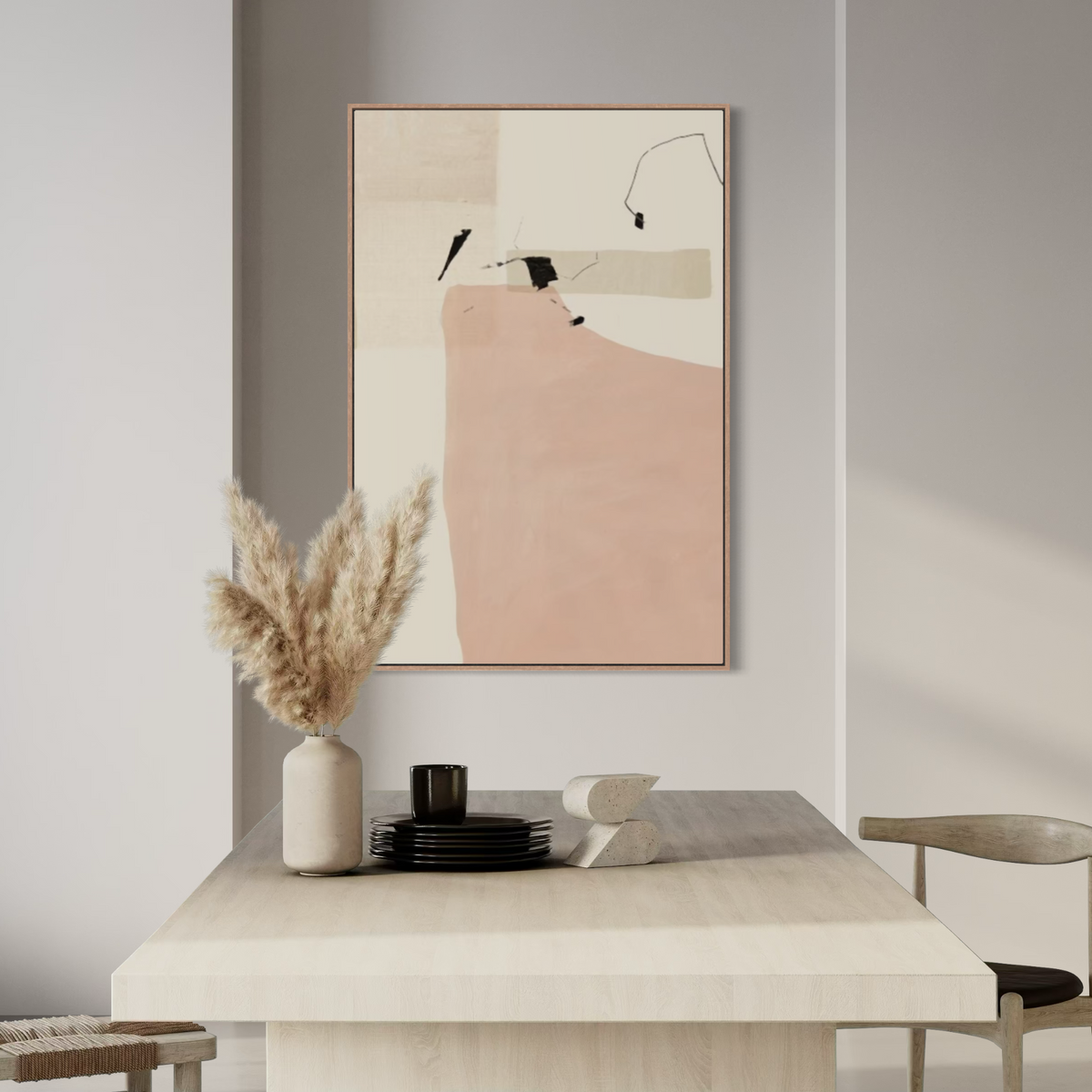 Soft Tempo | Framed Canvas