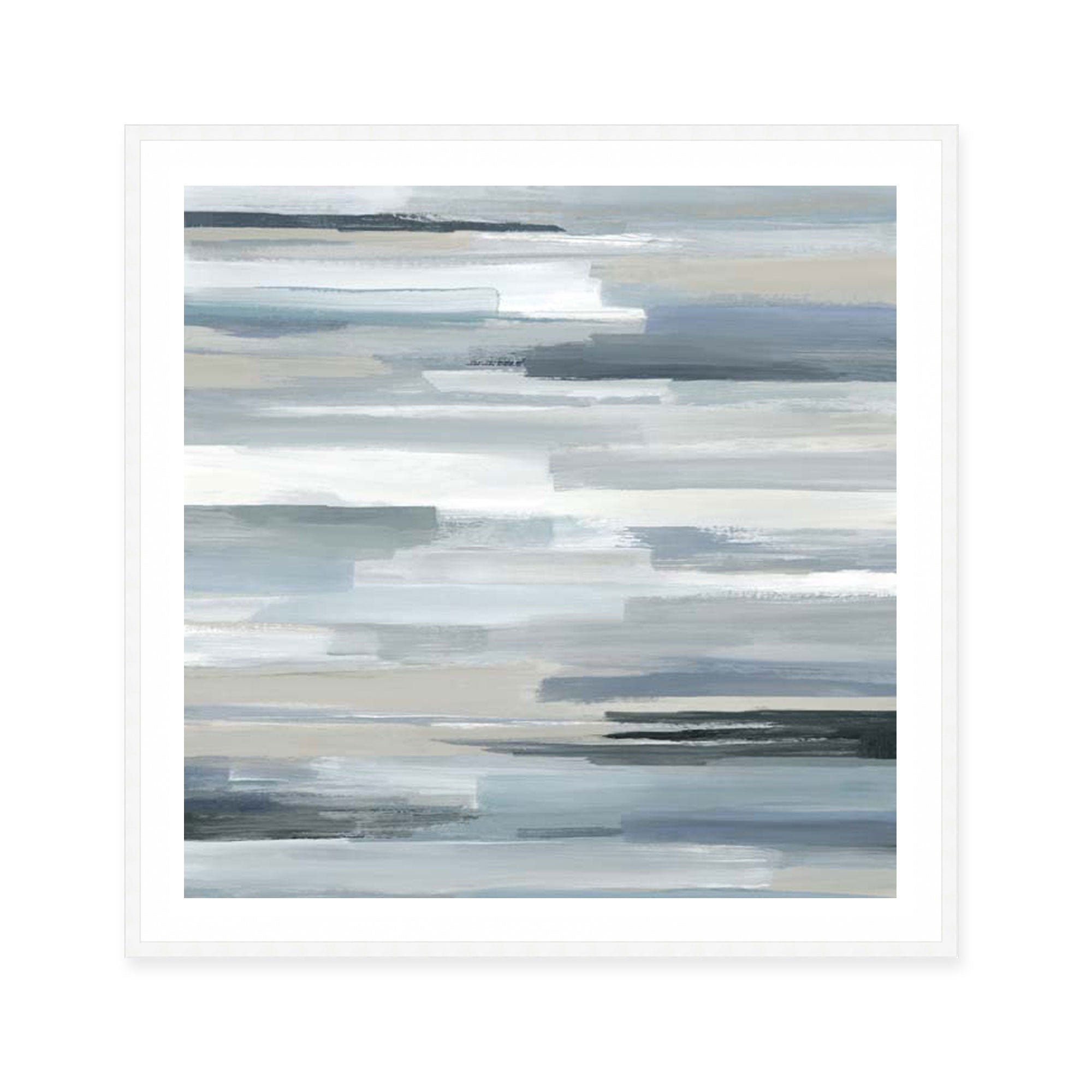 Misty Horizons in Quiet Grays