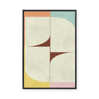Modern Curved Forms | Framed Canvas