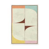 Modern Curved Forms | Framed Canvas