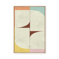 Modern Curved Forms | Framed Canvas