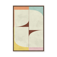 Modern Curved Forms | Framed Canvas
