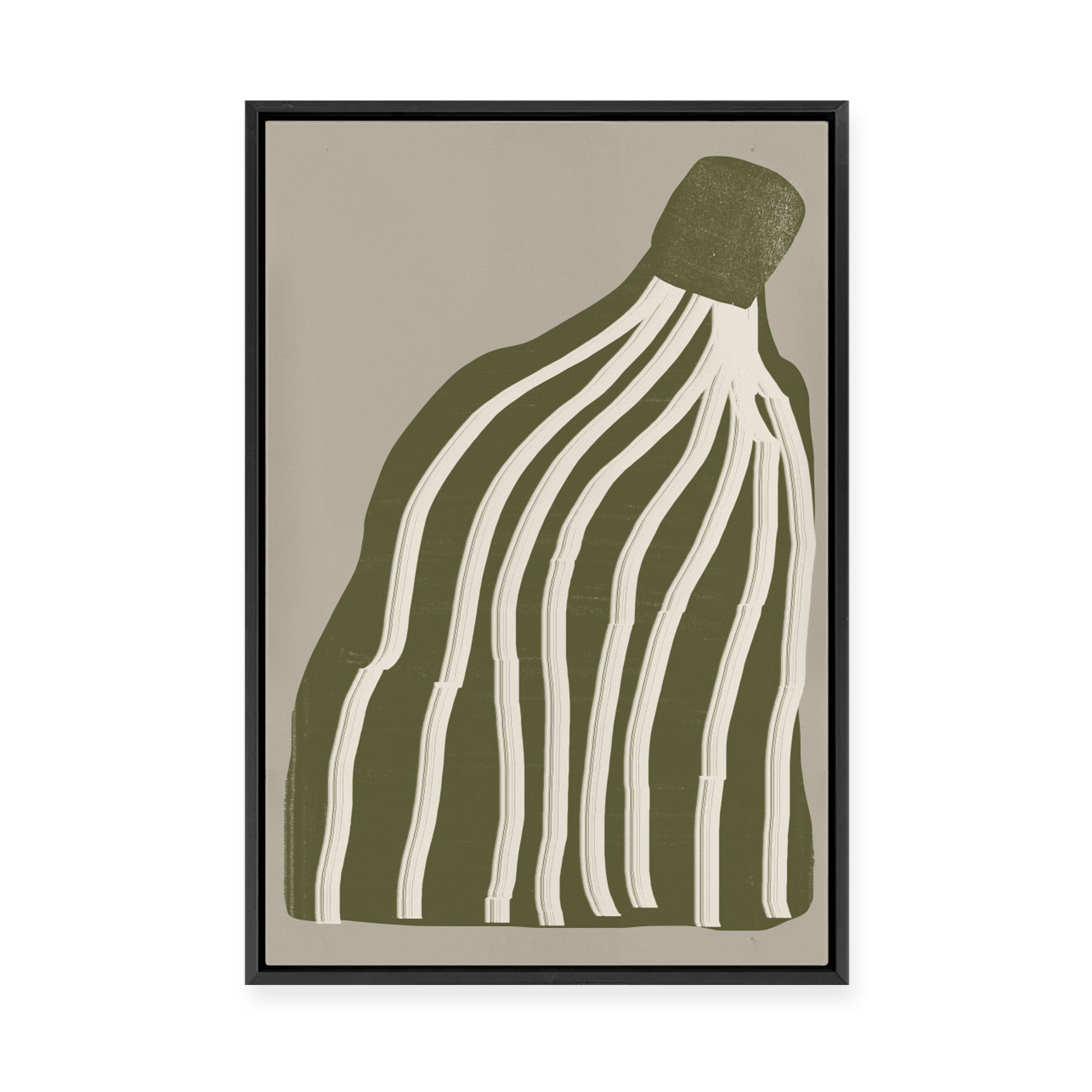 Modern Flower | Framed Canvas