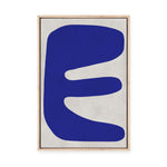 Modern Geometric in Cobalt III | Framed Canvas