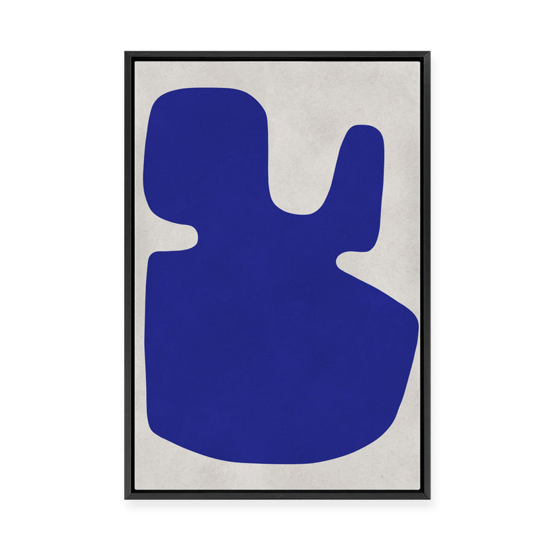 Modern Geometric in Cobalt I | Framed Canvas