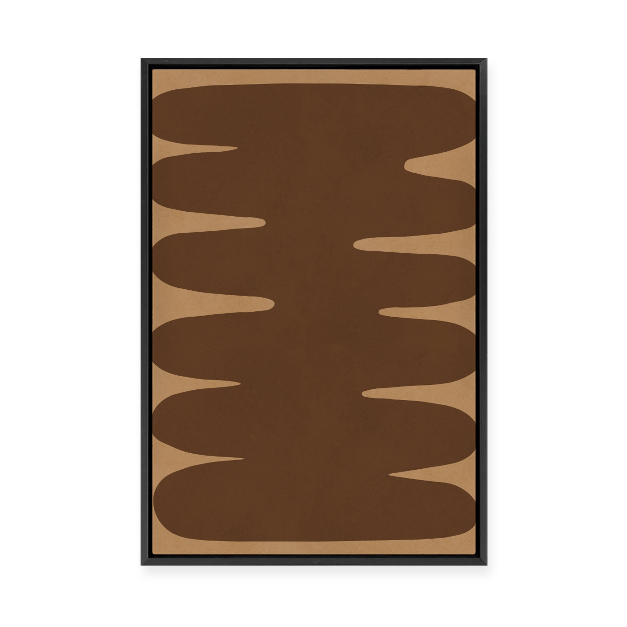 Modern Geometric in Hazel I | Framed Canvas