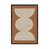 Modern Geometric in Tan I | Framed Canvas