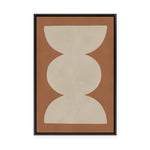 Modern Geometric in Tan I | Framed Canvas