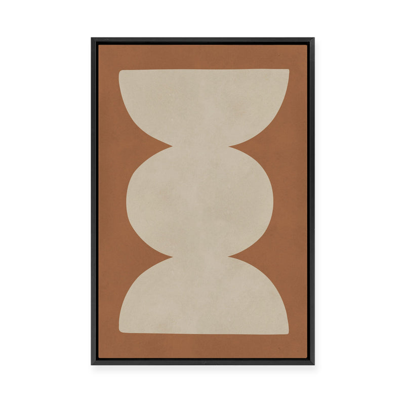 Modern Geometric in Tan I | Framed Canvas