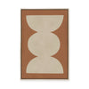 Modern Geometric in Tan I | Framed Canvas