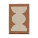 Modern Geometric in Tan I | Framed Canvas