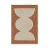 Modern Geometric in Tan I | Framed Canvas