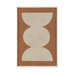 Modern Geometric in Tan I | Framed Canvas