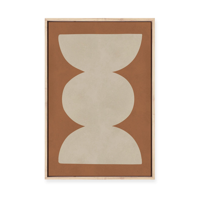 Modern Geometric in Tan I | Framed Canvas