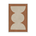 Modern Geometric in Tan I | Framed Canvas