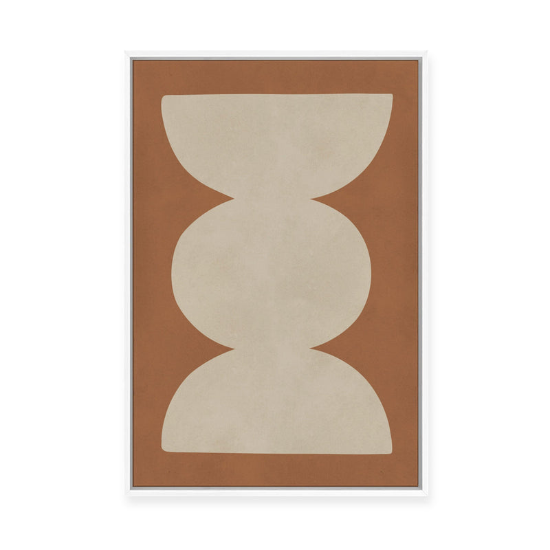 Modern Geometric in Tan I | Framed Canvas