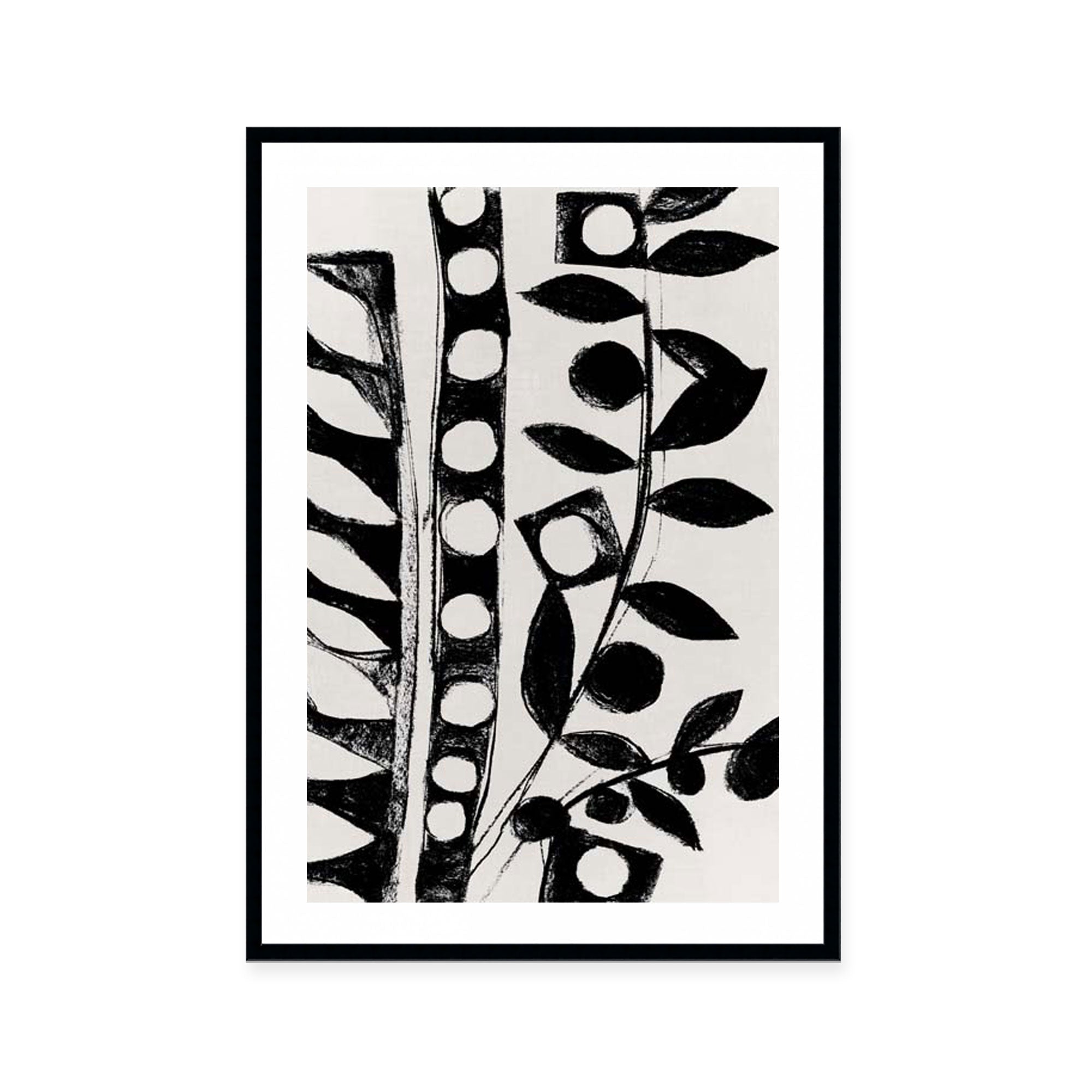 Monochrome Botanical Patterns II