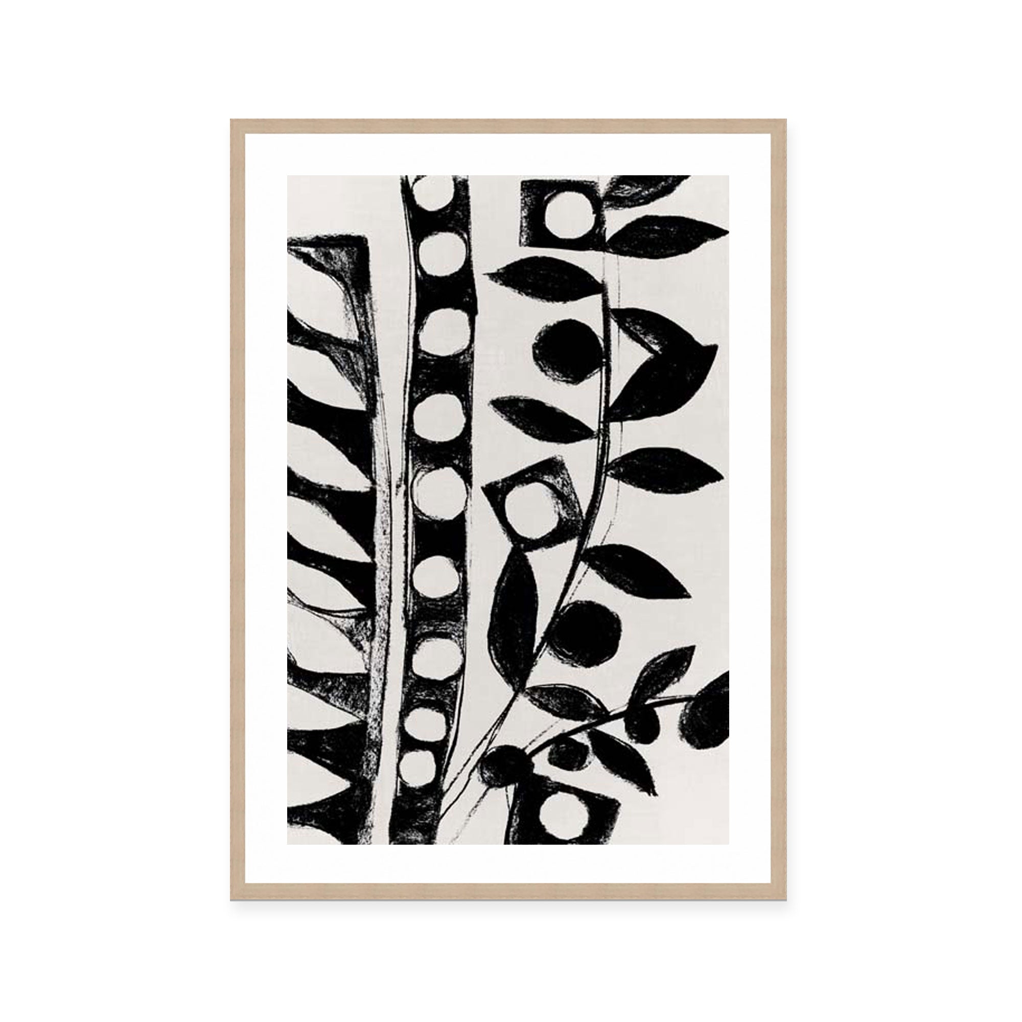 Monochrome Botanical Patterns II