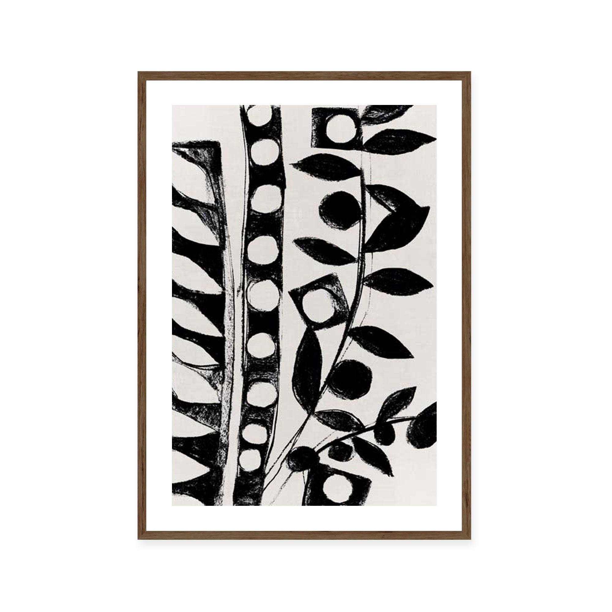 Monochrome Botanical Patterns II
