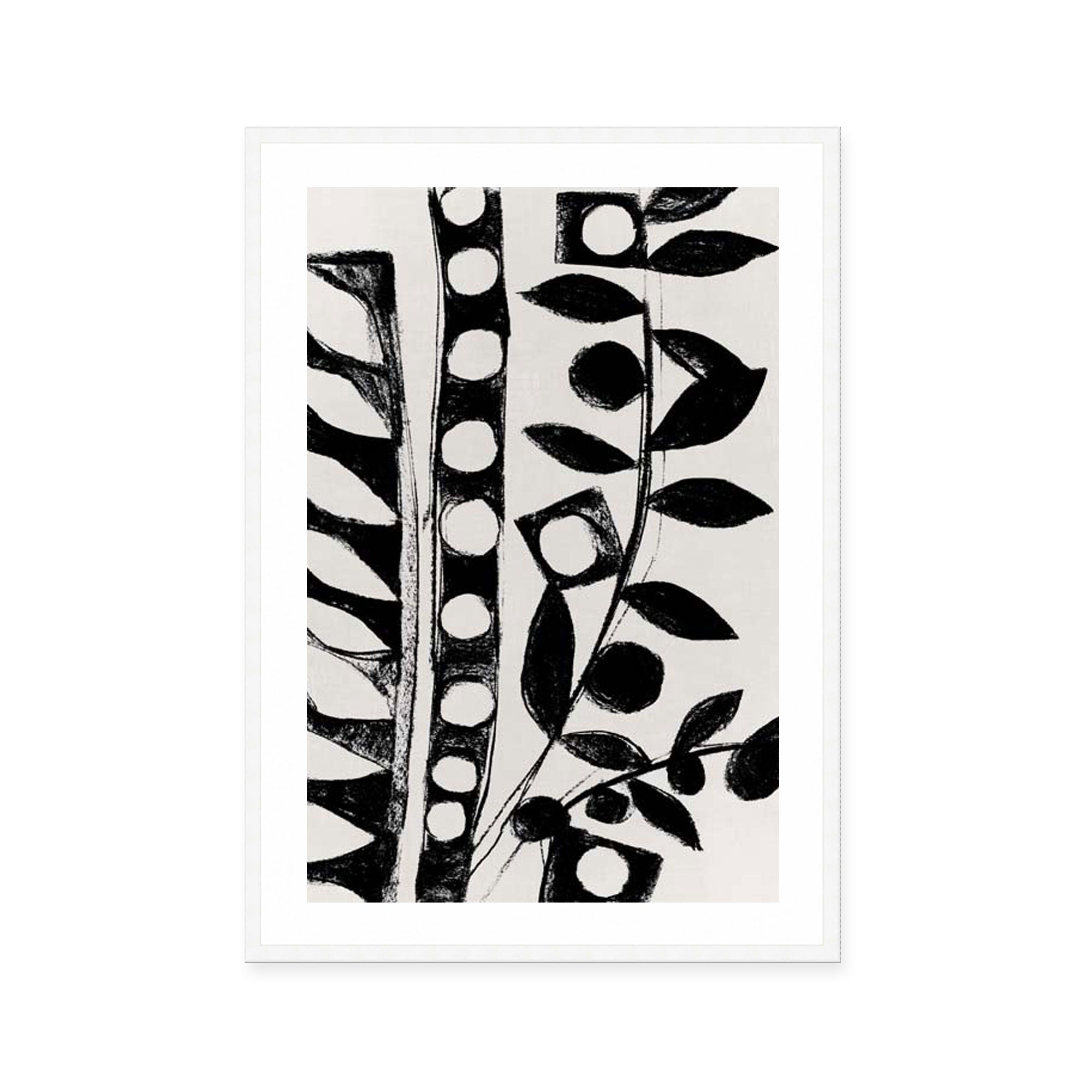Monochrome Botanical Patterns II