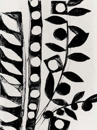 Monochrome Botanical Patterns II